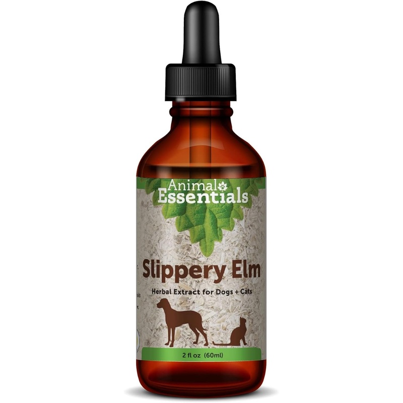 Animal Essentials Slippery Elm – Herbal Extract for Dogs and Cats, Promotes Healthy Digestion, Bowel Function, Certified Organic Herbs, All Natural, Respiratory Health, Liquid Formula – 2 Fl Oz 2 fl oz (60ml)