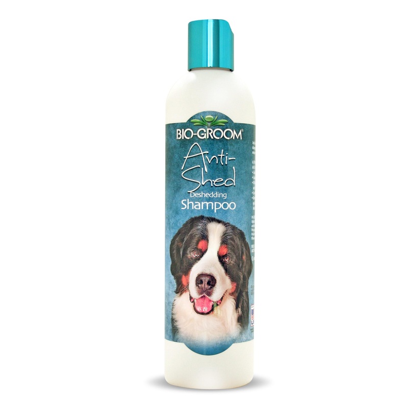 Bio-Groom Anti-Shed Deshedding Dog Shampoo – Odor Eliminating, Anti-Shedding, Dog Bathing Supplies, Puppy Wash, Cat & Dog Grooming Supplies, Cruelty-Free, Made in USA, Dog Products – 12 fl oz 1-Pack