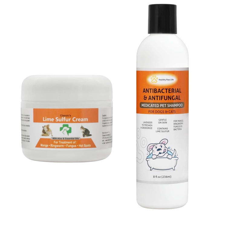 Bundle – 2 Items: Classic’s Lime Sulfur Cream (2 oz) and Classic’s Lime Sulfur Shampoo (8 oz)