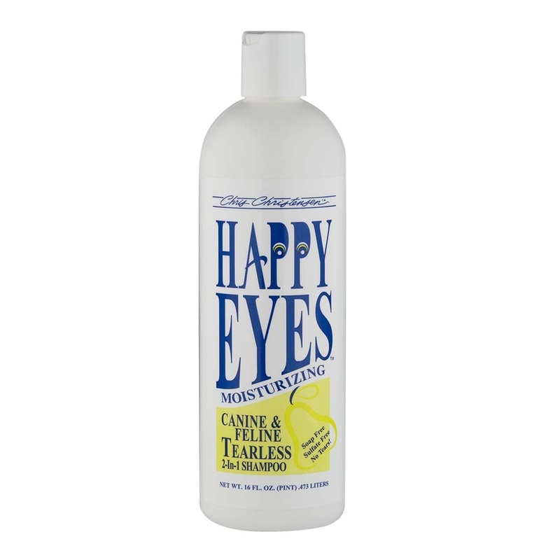 Chris Christensen Happy Eyes Ultra Concentrated Tearless Dog Shampoo and Conditioner, Makes up to 5 Bottles, Groom Like a Professional, Hypo-Allergenic, No Tears, All Coat Types, Made in USA, 16 oz 16 Ounce