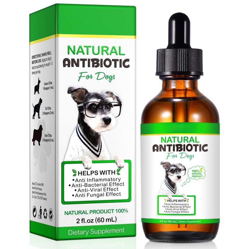 Dog Antibiotics, Antibiotics for Dogs, Natural Dog Antibiotics, Dog Antibiotics Multivitamin, Dog Herbal Supplements 60ml 1PCS