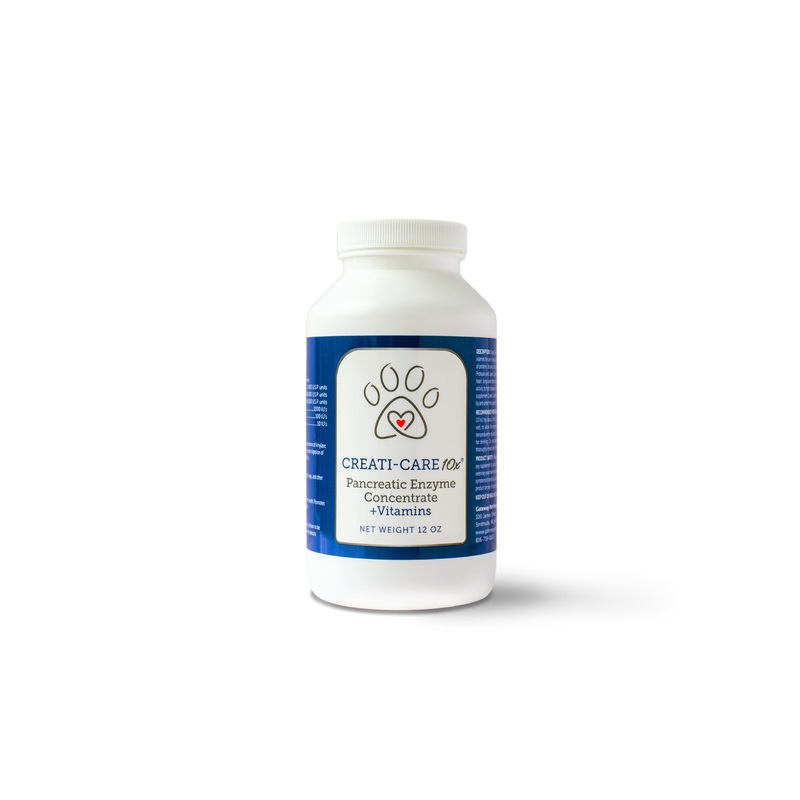 Pancreatic Enzyme for Dogs – Creati-Care 10x Dog Digestive Enzymes Powder with Vitamins Restore Normal Weight, Supports Pancreatin Issues Relieves Digestive Stress – 12 oz