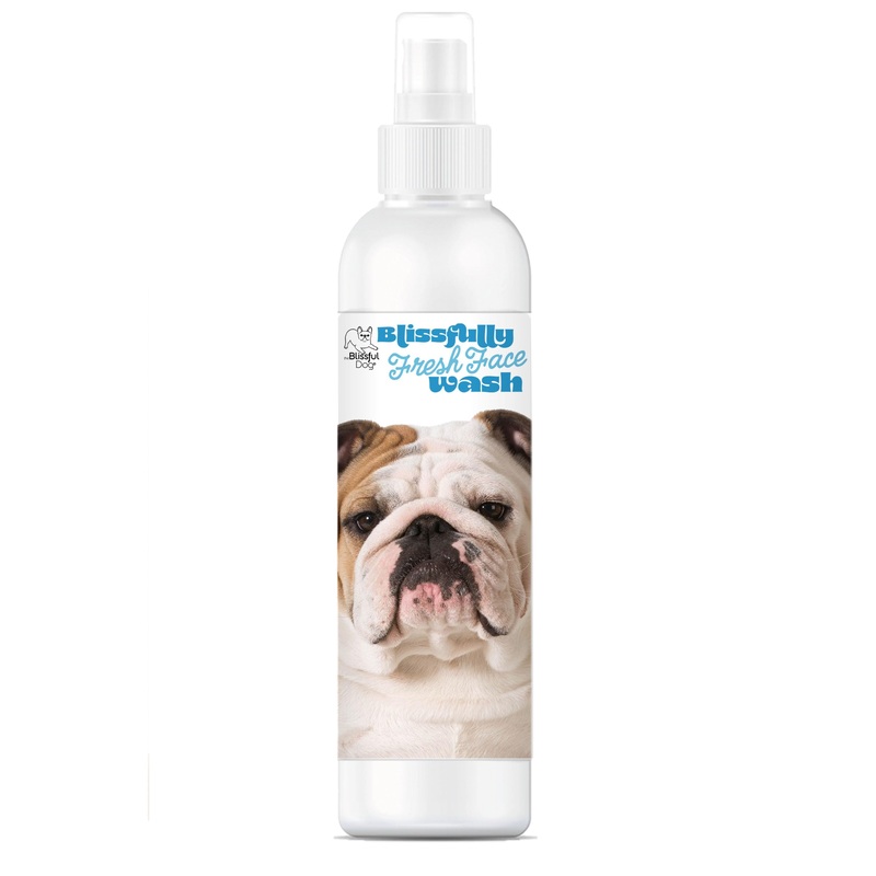 The Blissful Dog Blissfully Fresh Face Wash – Cleans Facial Folds and Wrinkles, 4-Ounce, Bulldog 4 Fl Oz (Pack of 1)