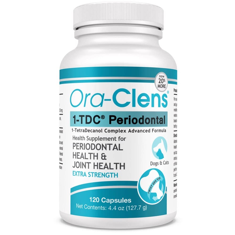 1-TDC Periodontal Supplement ES for Dog & Cat, Supports Oral, Hip & Joint Health, Muscle & Stamina Recovery, Skin & Coat Health, 120 Capsules 1-PACK 120 caps