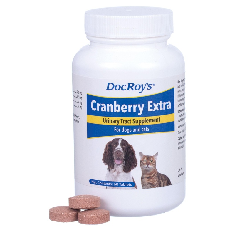 Doc Roy’s Cranberry Extra for Dogs & Cats – 60ct