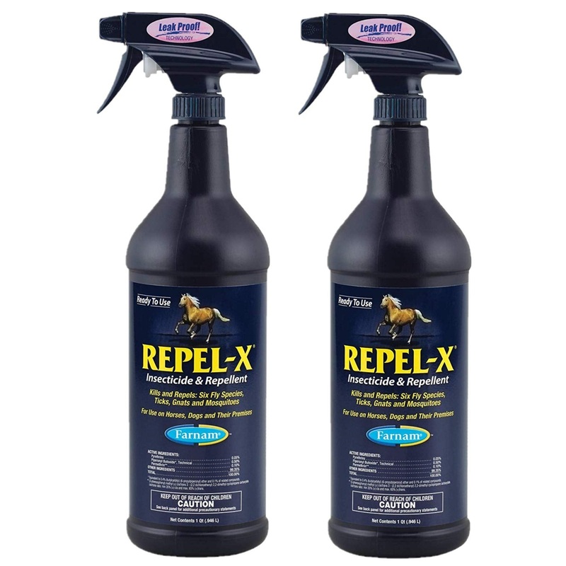 Farnam Home & Garden 273481 Repel-X Insecticide & Repellent for Horses, 32 fl. oz, Pack of 2