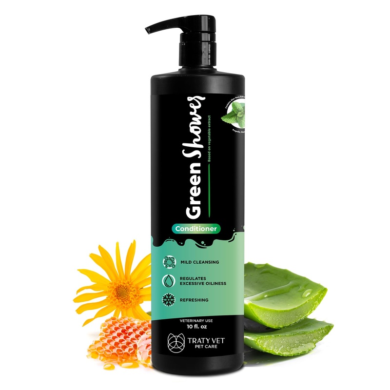 Green Shower Balm Conditioner – Liquid – Non-Oily – Nourishing – Based On Vegetable Extracts – Cruelty-Free (PETA Approved) – Fragrance-Free – Easy Rinse – 300ML – 10Fl.oz Balm Conditioner – 10 Fl. oz