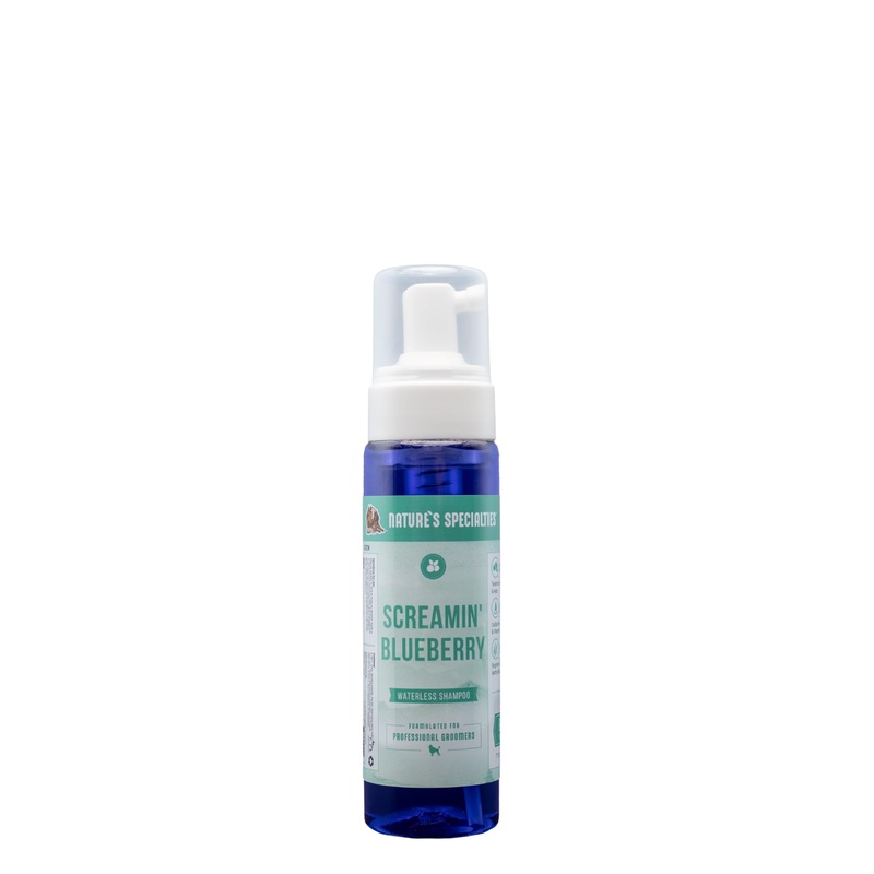 Nature’s Specialties Screamin’ Blueberry Dog Gentle Facial Wash for Pets, Natural Choice of Professional Groomers, Optical Brightener, Made in USA, 7.5 oz