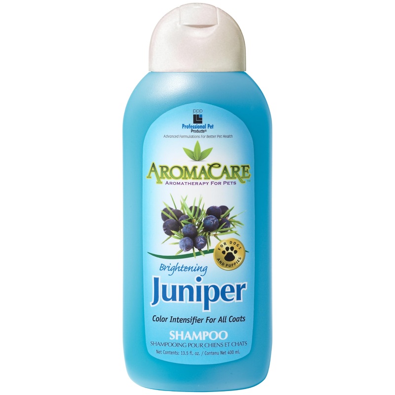 PPP AromaCare Brightening Juniper Shampoo for Dogs – Enhances Fur & Coat Color – Juniper Berry Extract & Aloe Vera – 13.5 fl oz.