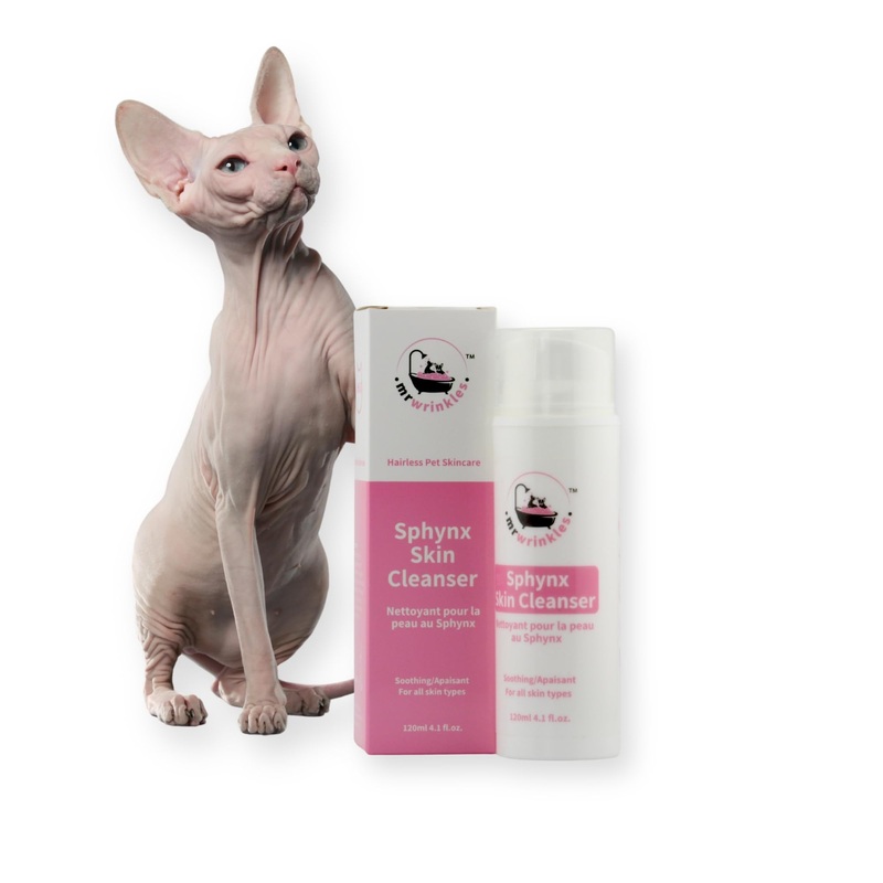 Sphynx Cat Soothing Skin Cleanser, 100% Natural, Exclusively for Hairless Cats, Gentler Than Shampoo!
