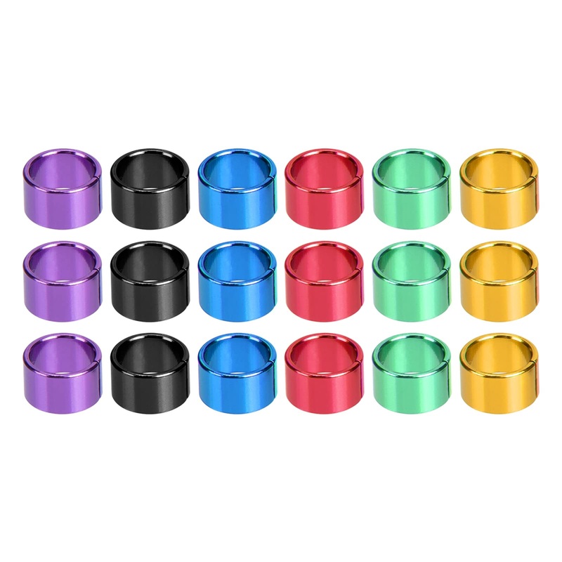YARNOW 18 Pcs Chicken Leg Bands Metal Pigeon Rings Poultry Leg Bands for Pigeon Doves Chicks Bantam Quail Lovebirds (Random Color)