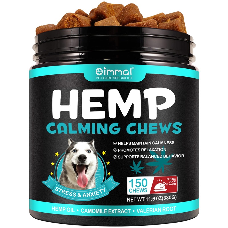 Bieyoc Calming Chews for Dogs – Natural Stress and Anxiety Relief, 150 Soft Dog Calming Chews Help Dog Anxiety Relief. (Peking Duck)