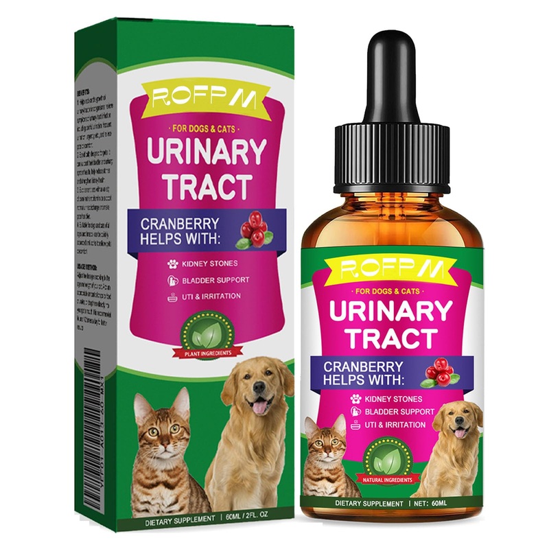 Dog UTI Treatment Cat Urinary Tract Infection Treatment Drops Cat UTI Remedy – Natural Formula Rich in Cranberry and Vitamin C