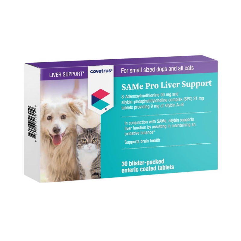 Same Pro Liver Support for Small Dogs and Cats, 90mg, Purple, Up to 12 lb