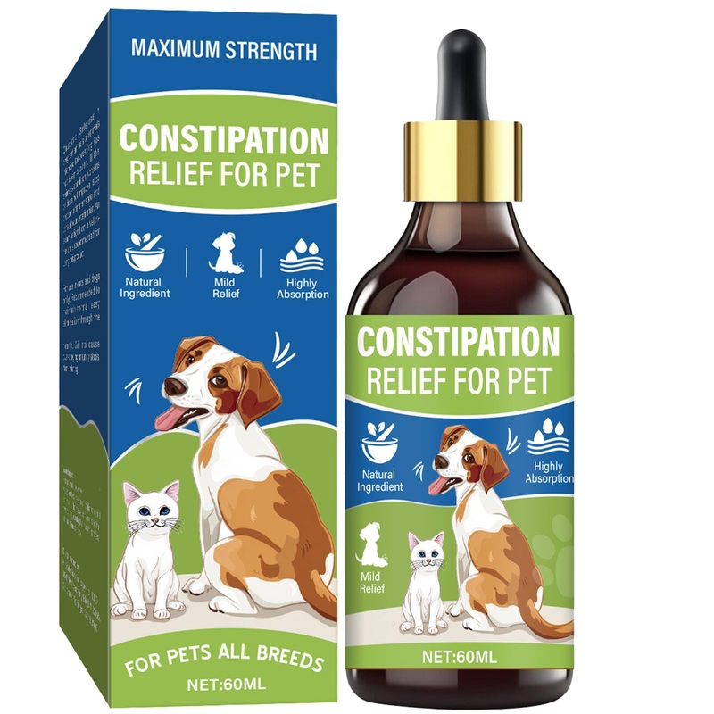 zeBrush Cat Constipation Relief, Constipation Relief for Dogs & Cats – Cat Laxative – Pets Stool Softeners for Digestive Health – 100% Natural Gentle Supplement – 60ml