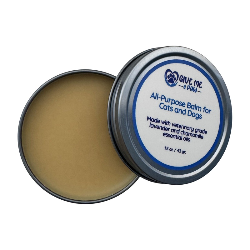 All-Purpose Balm for Cats & Dogs 1.5oz. Made with Veterinary Grade Chamomile and Lavender Essential Oils, Soothing Balm, Protects & Alleviates Minor Skin Irritations, insect bites and dryness. Vegan. 1.5 oz