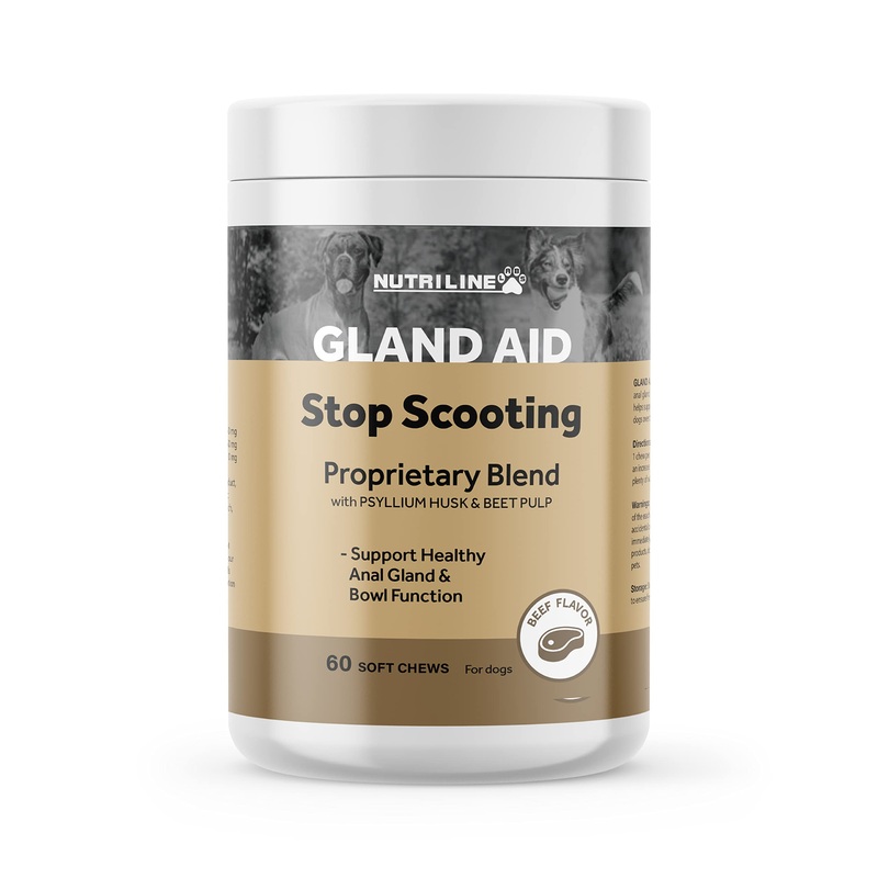 Anal Gland Support Soft Chews for Dogs – Dog Supplements with Beet Pulp, Psyllium Husk, Dandelion Root & Pumpkin – Digestive & Gut Health, Normal Bowel Function – Beef Flavor, 60 Count