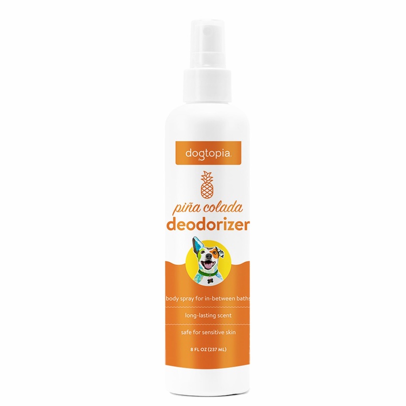 Deodorizer Spray for Pets | 8oz Long-Lasting Pia Colada Odor Eliminator for Dogs | Gentle Water – Based Pet Deodorizing Spray