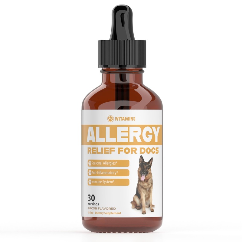 Natural Dog Allergy Relief – Helps to Naturally Support Allergy & Itch Relief for Dogs – Allergy Relief for Dogs Itching – Itch Relief for Dogs – Dog Itch Relief – Dog Allergy Support – 1 fl oz (Dogs)