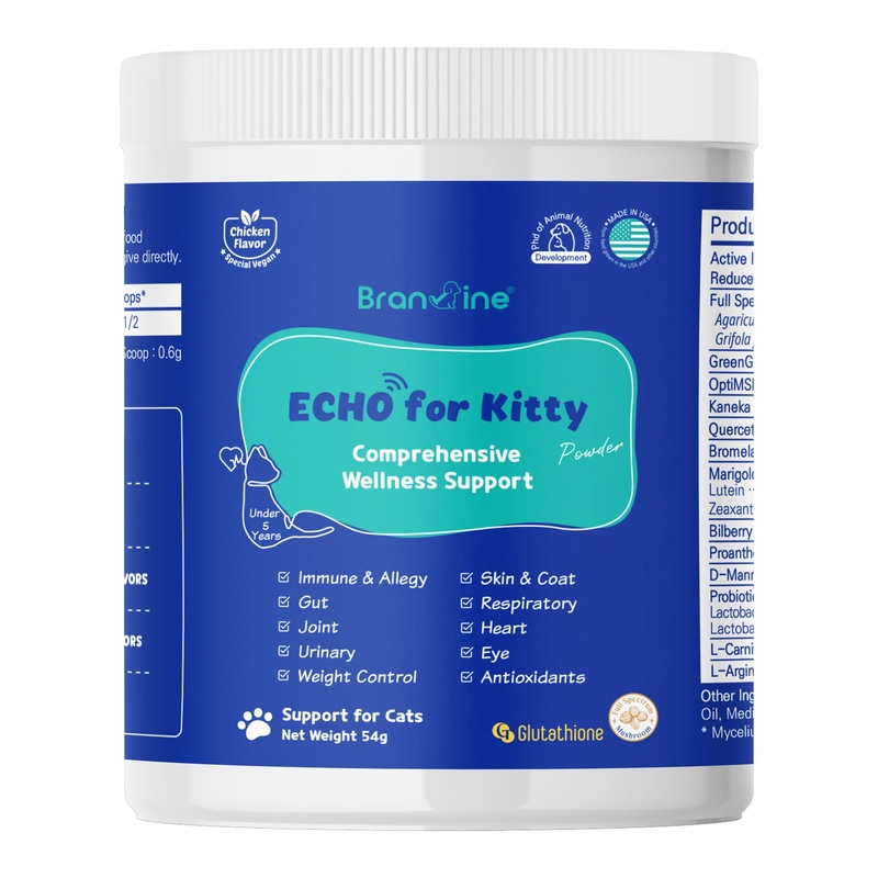 Wellness&Skin Support Echo for Kitty – 12 Health Benefits/Itching, Atopy, Allergy, Inflammation (54g)