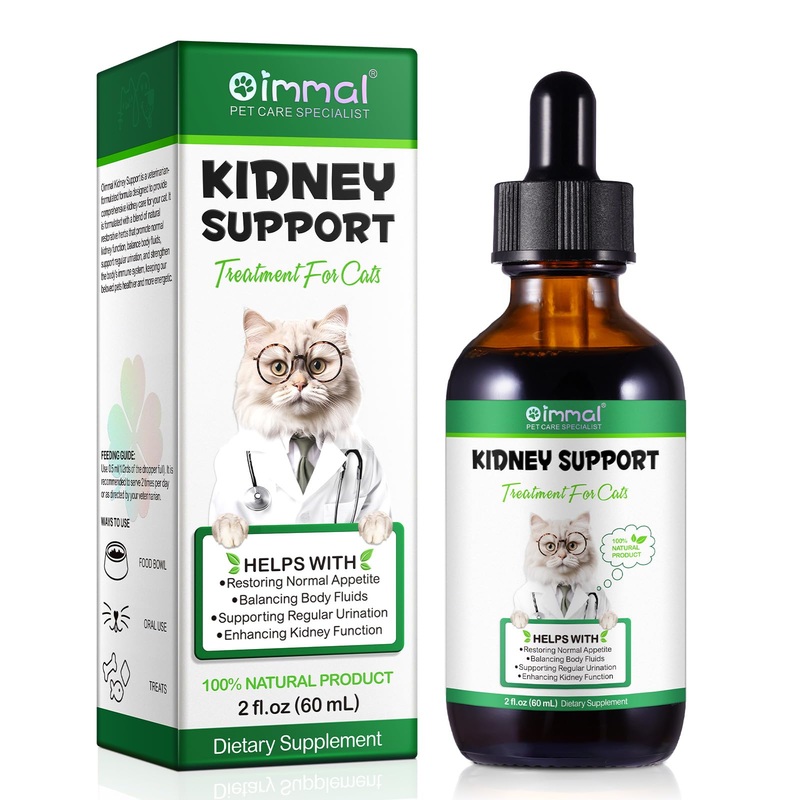 ALIVO Liver Support for Cats, Liver and Kidney Support for Cats with Natural Herbal Extract Helps Balance Cats Liver & Kidneys Health, Natural Pet Herbal Supplement for Cats – 60 ml 2 fl.oz