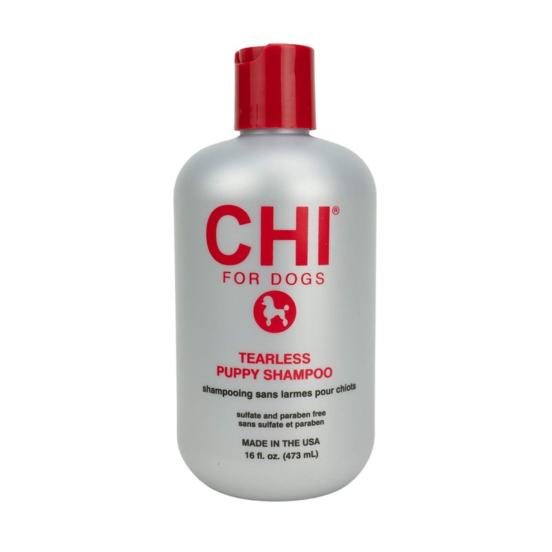 CHI for Dogs Tearless Puppy Shampoo for Dogs, 16 oz | Best Gentle Tearless Puppy Shampoo | Sulfate & Paraben Free, pH Balanced for Dogs, Made in USA