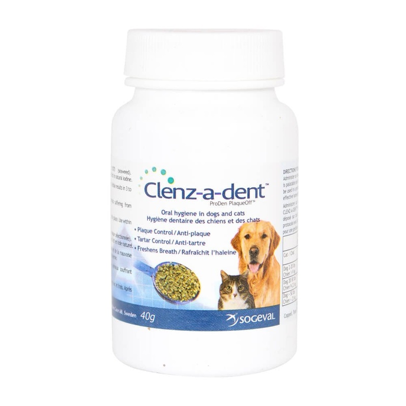 CLE06800 Clenz-A-Dent Plaque Off Food Additive, 40 g