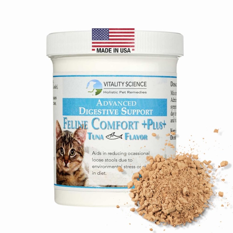 Feline Comfort Plus, Extra Drying Digestive Aid, GI Support Helps with Vomiting and Diarrhea, 100% Additive Free, 120g (Seafood, Small) Seafood