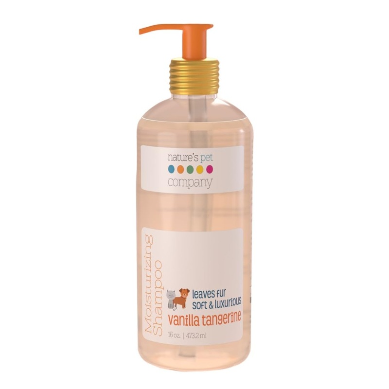 Moisturising & Odor Eliminating Shampoo for Dogs & Cats | Sensitive Skin Pet Shampoo | Organic Ingredients for Itchy, Dry Skin Relief in Dogs Cats | Paraben Free,Made in USA | Vanilla Tangerine-16oz