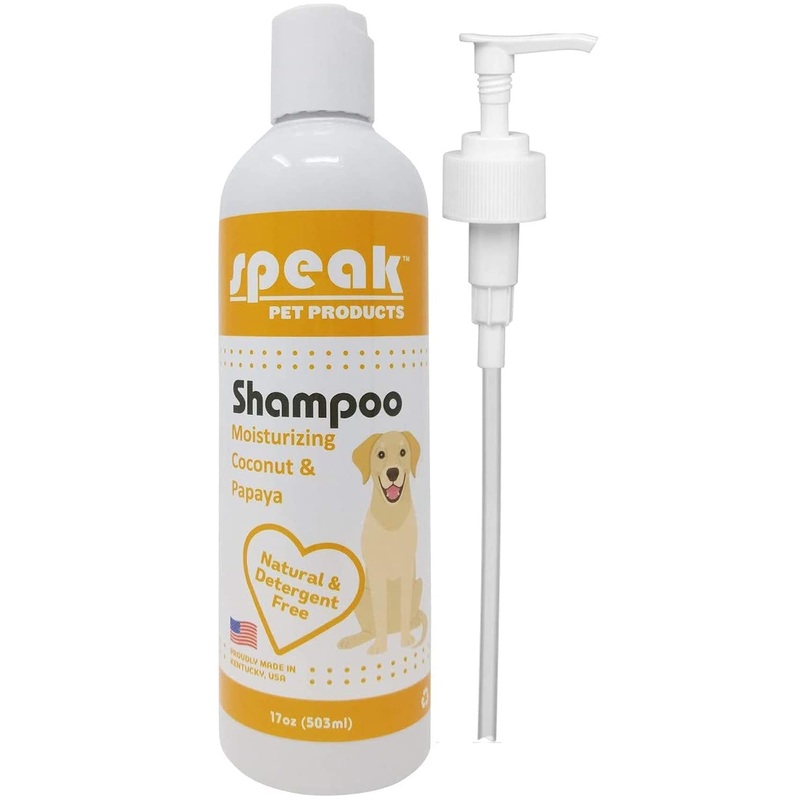 Natural Moisturizing Coconut Papaya Dog Shampoo with Pump, 17oz