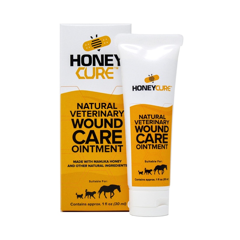 Natural Veterinary Ointment for Wound Care, Manuka Honey, for Dogs, Cats, & Horses, 1oz. Tube 1 Oz.