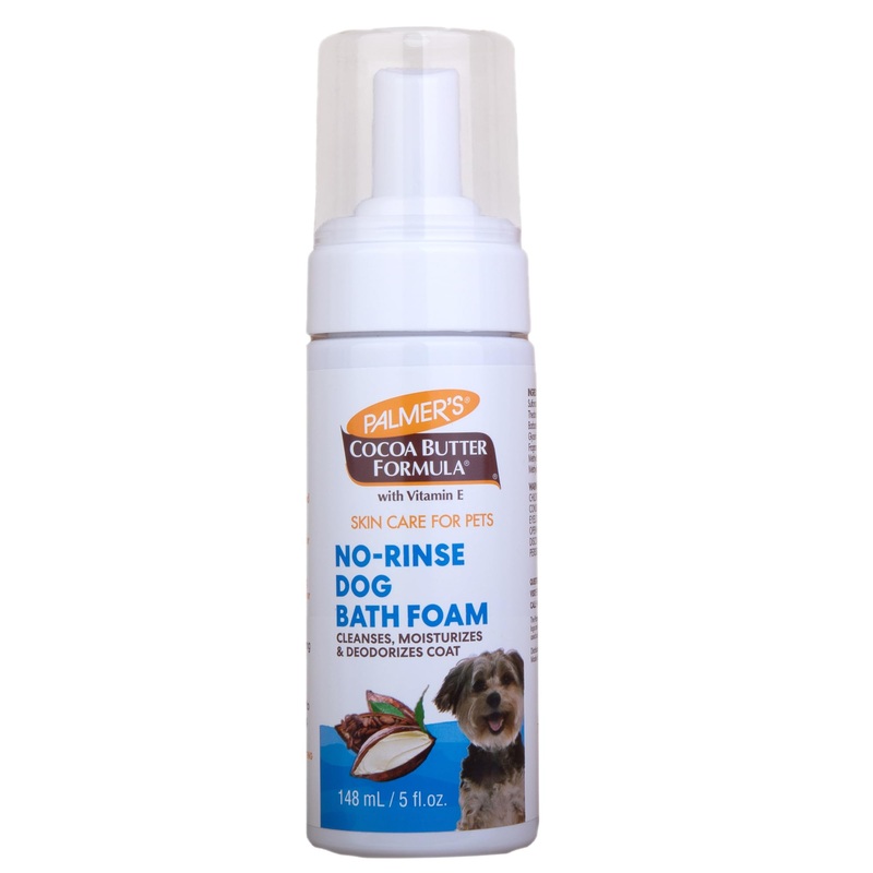 Palmer’s for Pets Bath Foam with Cocoa Butter; Waterless Dog Grooming Foam with Vitamin E and Cocoa Butter, Foaming Dry Shampoo for Dogs, 5 Fl Ounces – 6 Pack Unscented 5 Fl Oz (Pack of 1)