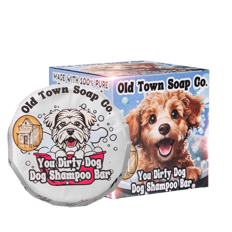 The Natural Dog Shampoo Bar Soap – for Sensitive Skin | All Natural Dog Soap Bar Made with 100% Therapeutic Grade Lavender, Peppermint & Eucalyptus Essential Oil, 5 oz (Pack of 2)