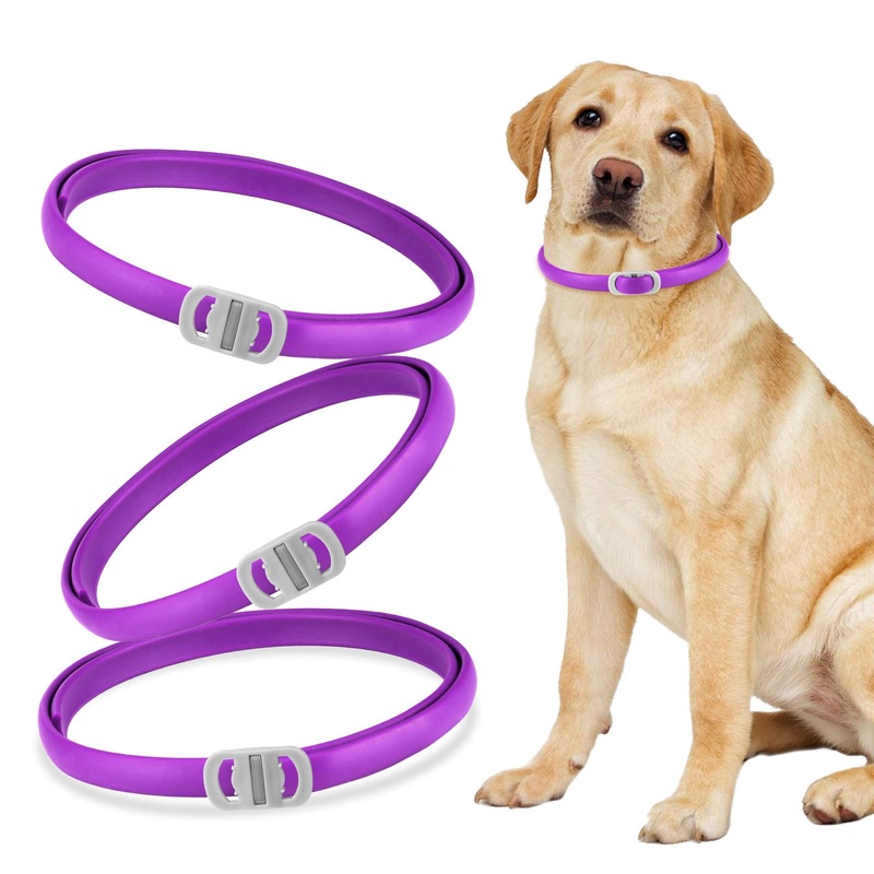 3 Pack Calming Collar for Dogs, Pheromone Collar for Dog Anxiety Relief, Adjustable Dogs Calm Collar Reduce Separation Anxiety Stress, Anti-Loose Dog Collar Fit Medium Large Small Puppy
