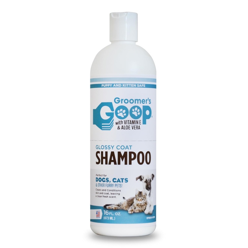 Groomer’s Goop Glossy Coat Pet Shampoo – 16 oz Flip-Top Bottle