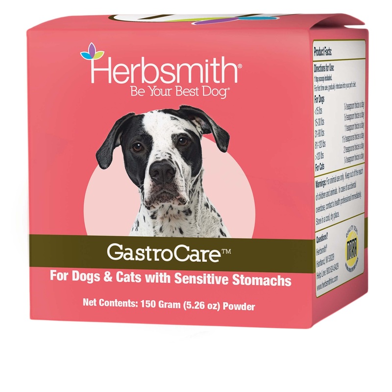 Herbsmith GastroCare – For Cats & Dogs with Sensitive Stomachs – Cat and Dog Digestive Support – Ease Canine and Feline Sensitive Stomach – 150g 150g Powder