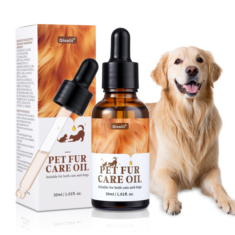 Pet Fur Care Oil Leave-in Conditioner for Dogs & Cats  Strengthen, Moisturize & Restore Natural Luster to Your Pets Coat, 1.01 fl. Oz