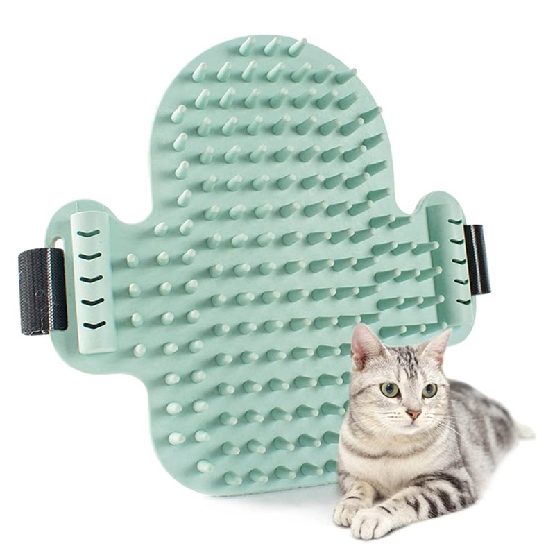 DINGC Cat Brush Corner Environmentally Friendly Rubber, Massage Itching and Comb, Hair Removal Brush and Teasing Cat Toy, Cat Wall Brush For Self-Cleaning of Cats and Dogs