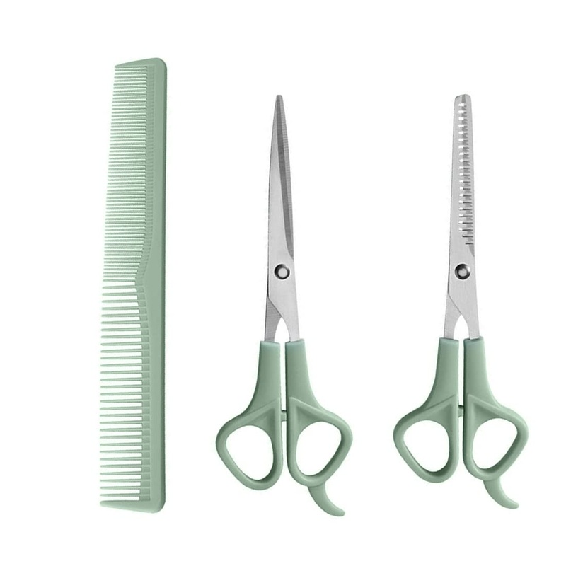 Dog scissors, professional fur scissors, dog set (cat dog grooming thinning scissors & straight hair scissors) for grooming dogs, cats, pets. Bring a comb to smooth pet hair