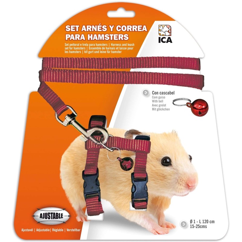 ICA DA975 Harness and Belt Set for Hamsters, Purple