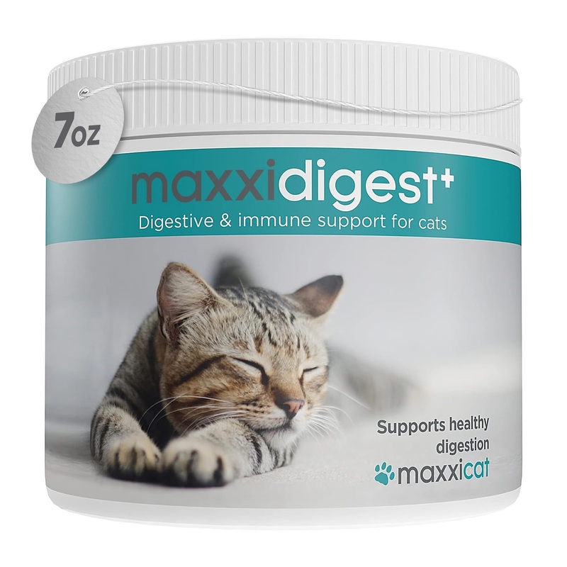 maxxidigest+ Probiotic & Prebiotic Powder Supplement – Digestive & Immune Support for Cats, 7oz 7 oz