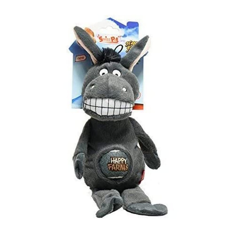 SwissPet Happy Farms dog toy, donkey
