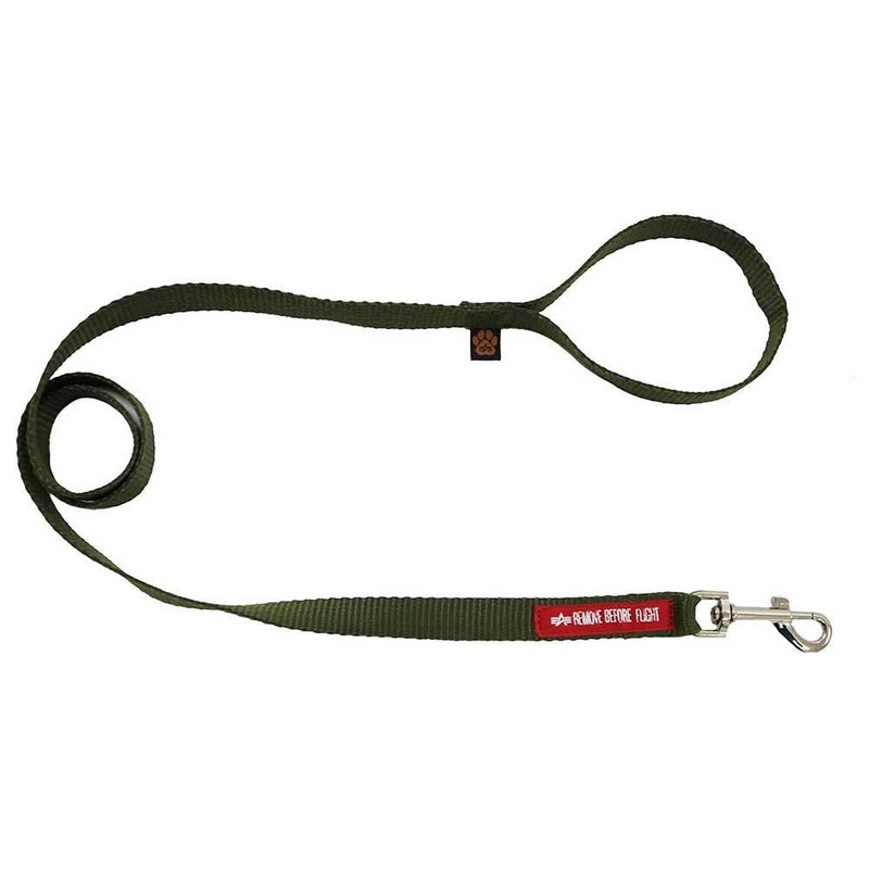 Alpha Industries Basic Dog Leash Robust leash Dark Olive M suitable for everyday use