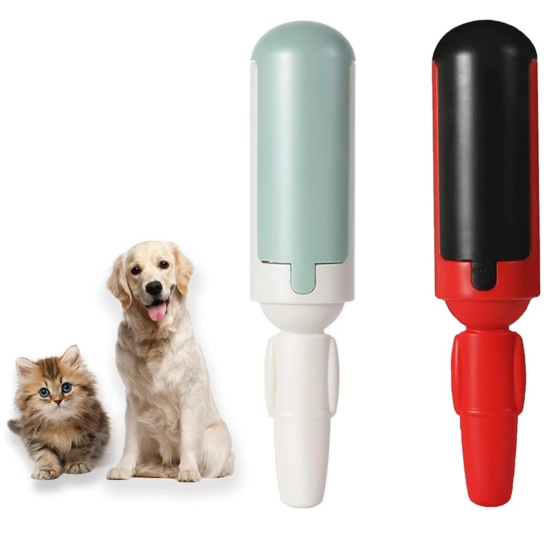 ANQFZQE Lint roller animal hair, 2 pieces reusable lint roller and animal hair remover, perfect solution for dog hair and cat hair remover, lint brush animal hair, washable lint roller.