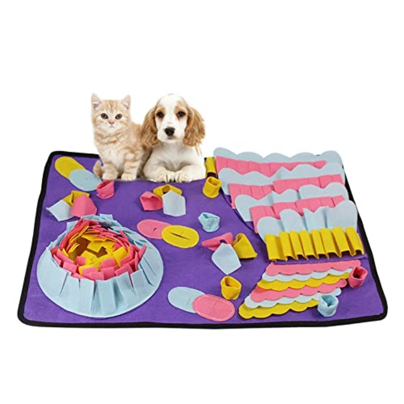 HomeMall Dog Sniffing Rug – Dog Toy Intelligence Sniffing Mat – Intelligence Toy for Dogs – Washable (50x70cm)