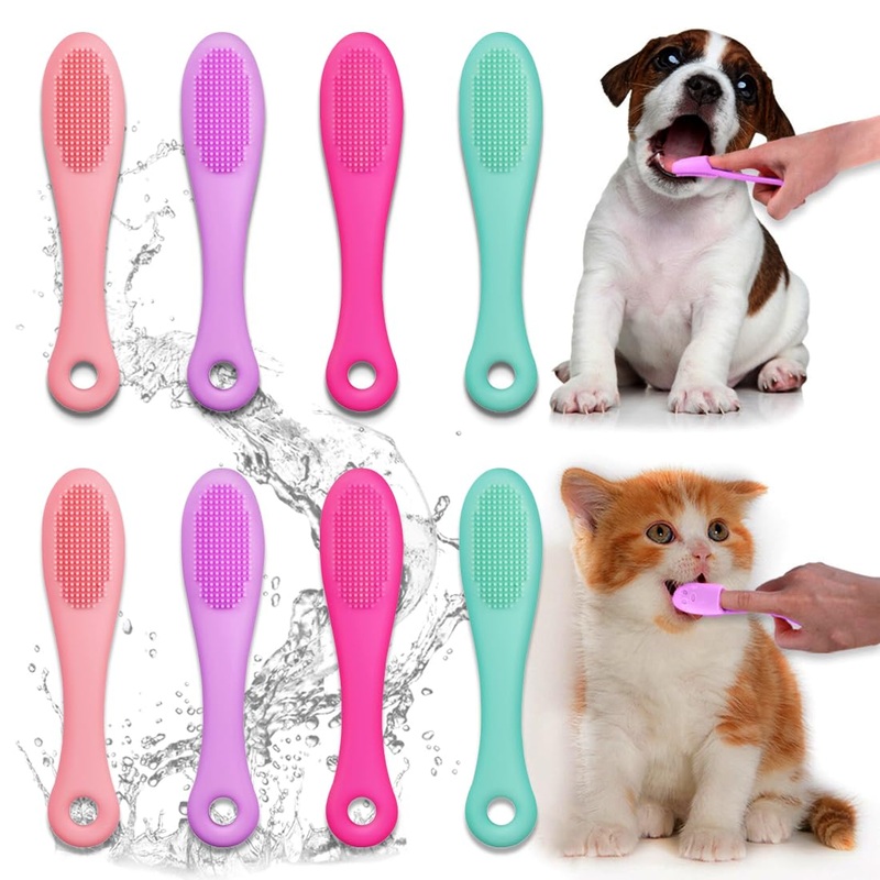 INGJIA dog toothbrush – dog toothbrush – dog toothbrush – dog toothbrush for small dogs – dog dental care tartar dog – for bad breath dog – teeth cleaning dog (8 pieces)