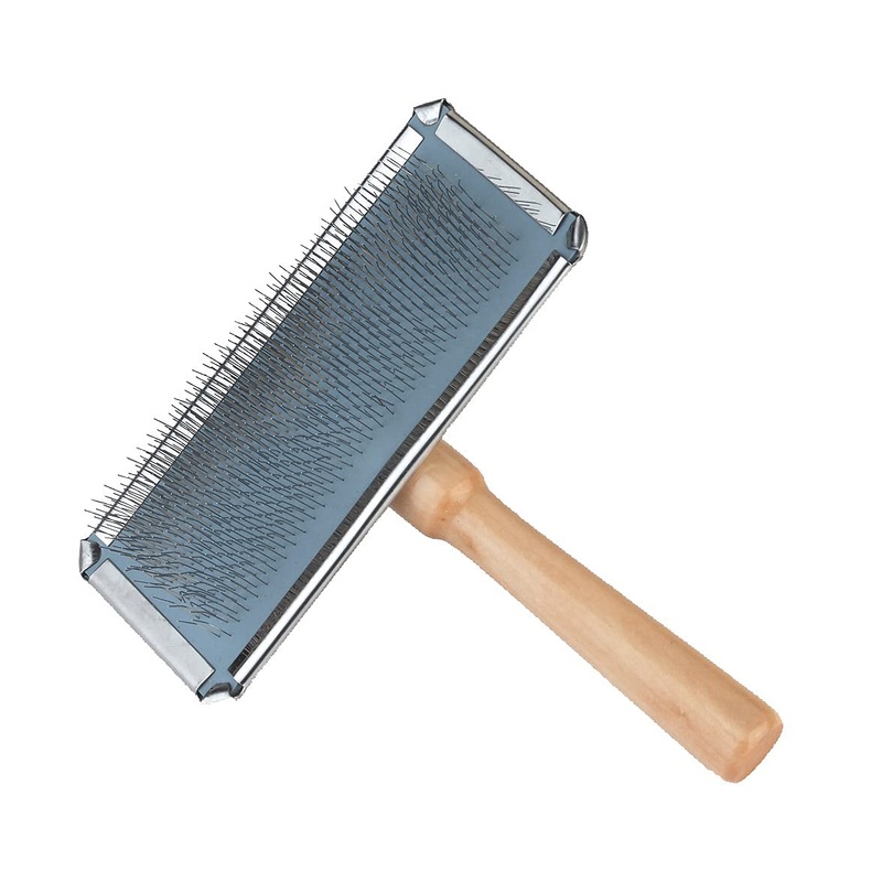 Kerbl soft slicking brush for dogs and cats (brush adapts to body shape, grooming brush) 80067