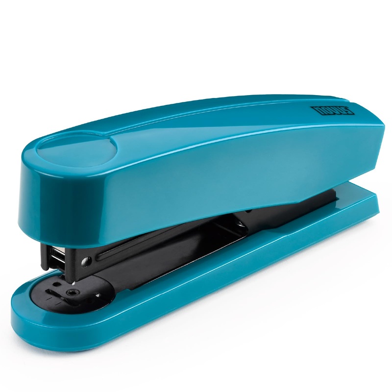 NOVUS stapler B2 Color ID 2.0 (25 sheets stapling capacity, top loading mechanism, metal device with plastic jacket, incl. 200 staples) bright petrol