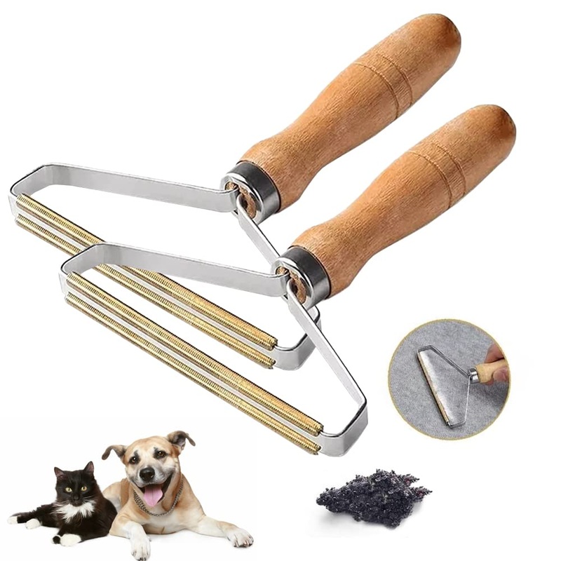 Portable lint remover animal hair, reusable pack of 2 lint roller animal hair, animal hair remover for removing lint or animal hair from clothing, sofas, beds