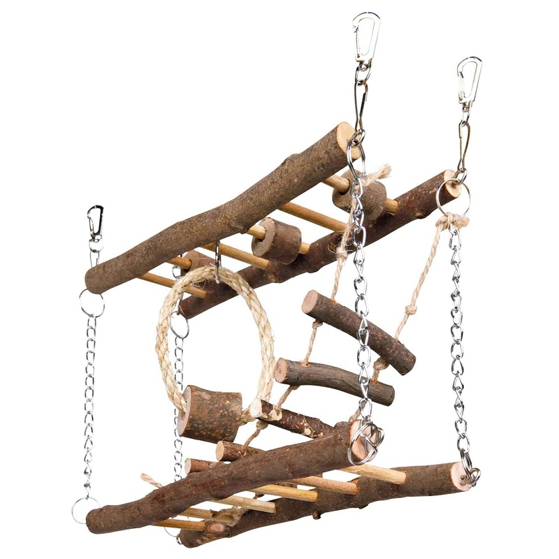 Trixie 61650 Natural Living suspension bridge, 27  17  7 cm 1 wood color